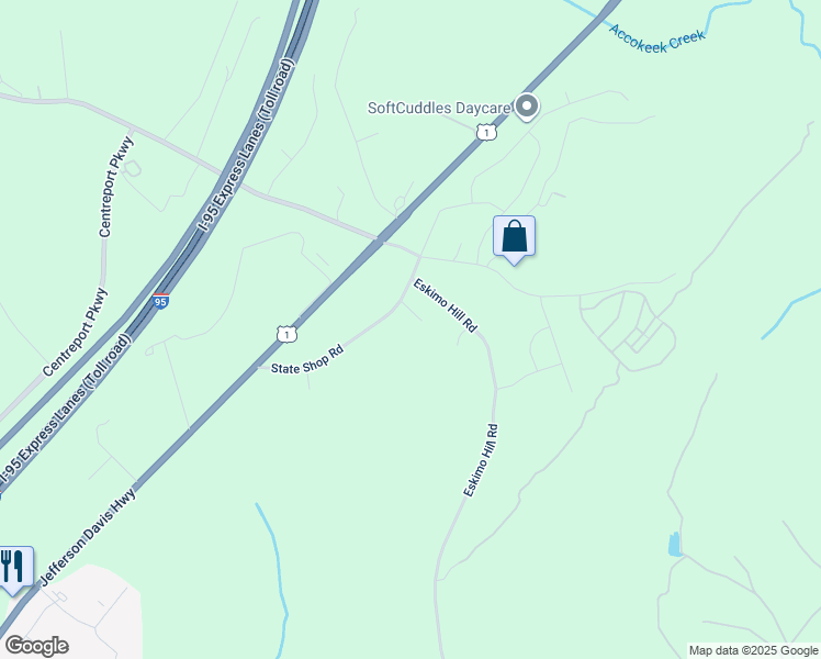 map of restaurants, bars, coffee shops, grocery stores, and more near 82 State Shop Road in Stafford