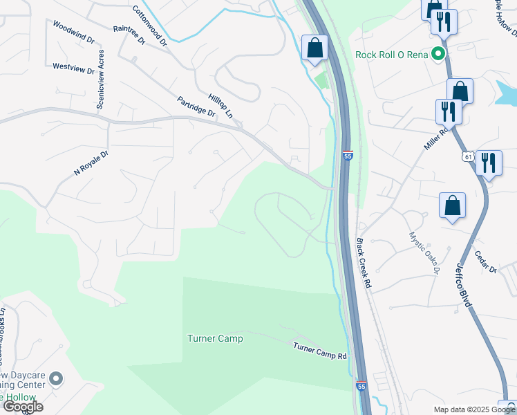 map of restaurants, bars, coffee shops, grocery stores, and more near 5318 Lakewood Terrace in Imperial