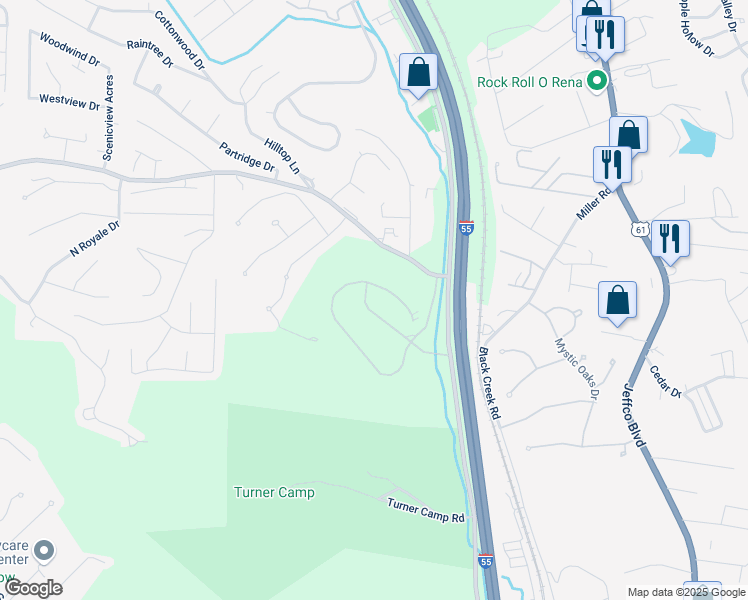 map of restaurants, bars, coffee shops, grocery stores, and more near 1516 Lakewood Landing in Imperial