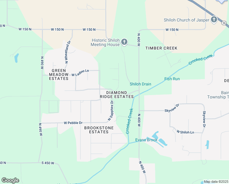 map of restaurants, bars, coffee shops, grocery stores, and more near 4301 Brescher Drive in Jasper