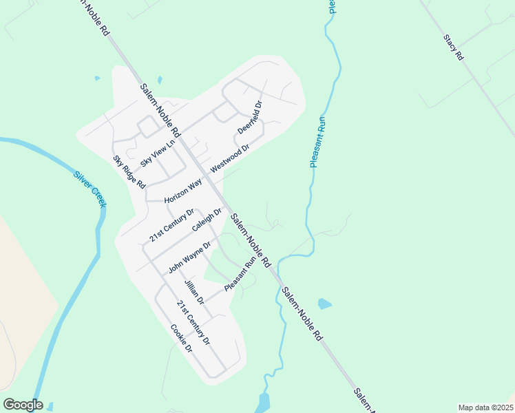 map of restaurants, bars, coffee shops, grocery stores, and more near 6414 Salem-Noble Road in Charlestown