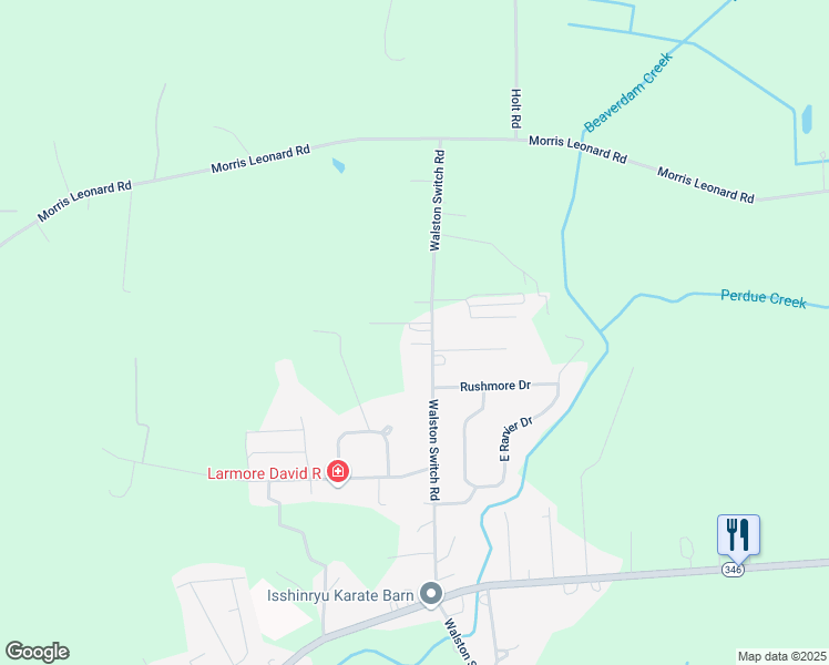 map of restaurants, bars, coffee shops, grocery stores, and more near 7385 Walston Switch Road in Parsonsburg