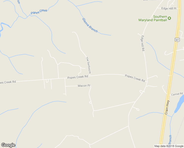 map of restaurants, bars, coffee shops, grocery stores, and more near 12160 Popes Creek Road in Newburg