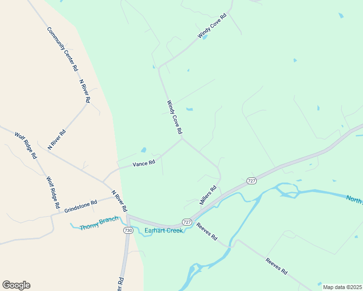 map of restaurants, bars, coffee shops, grocery stores, and more near 171 Vance Road in Bridgewater