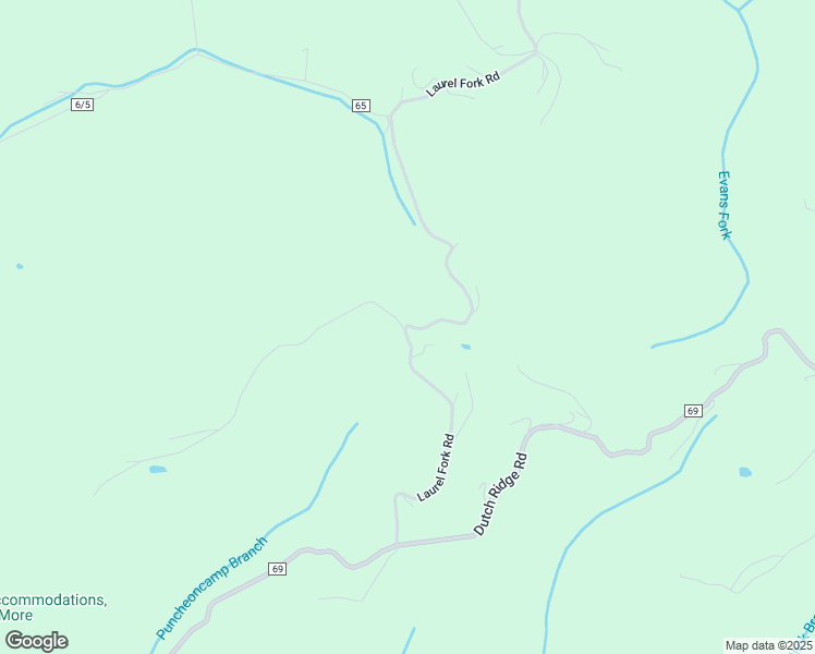 map of restaurants, bars, coffee shops, grocery stores, and more near 21 County Route 69/1 in Clendenin
