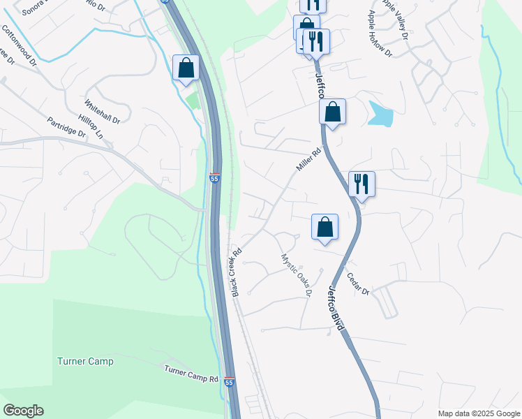 map of restaurants, bars, coffee shops, grocery stores, and more near 1213 Noah Drive in Imperial