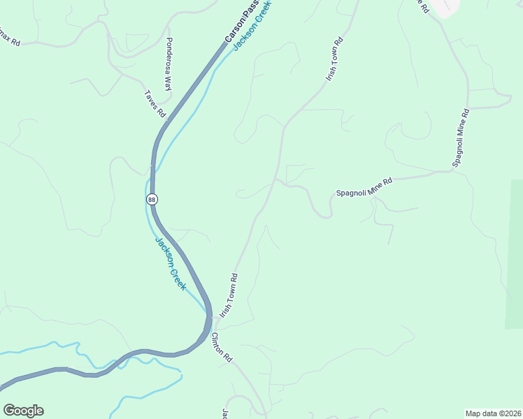 map of restaurants, bars, coffee shops, grocery stores, and more near 12925 Irish Town Road in Pine Grove