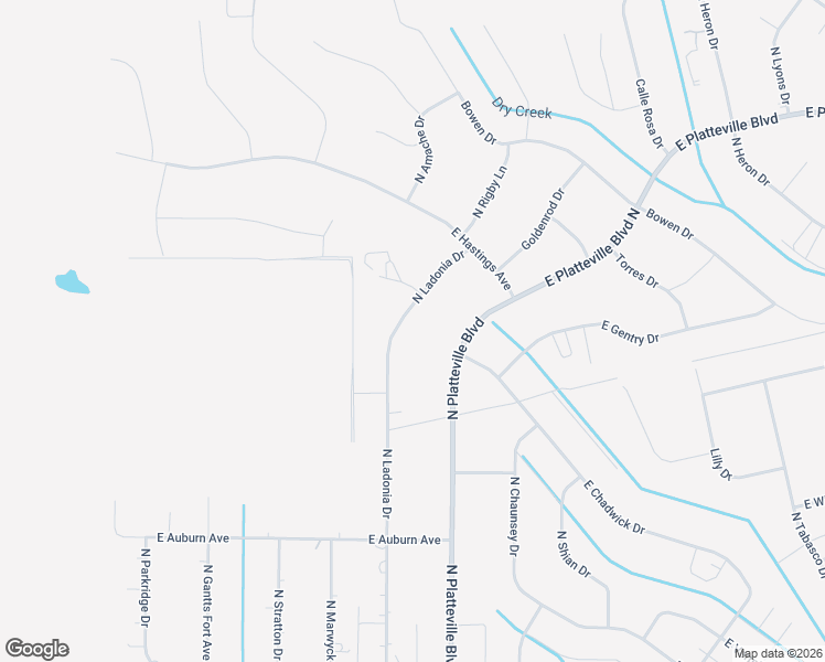 map of restaurants, bars, coffee shops, grocery stores, and more near 1482 North Ladonia Drive in Pueblo West