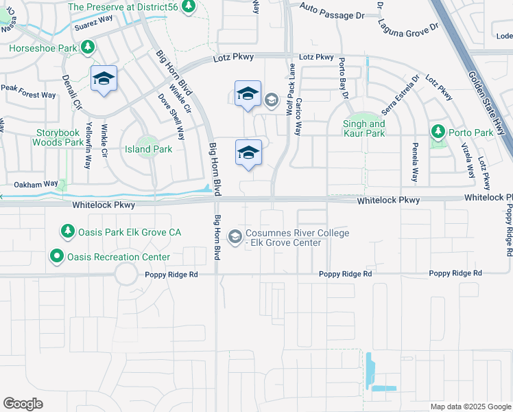 map of restaurants, bars, coffee shops, grocery stores, and more near 10016 Wagoner Way in Elk Grove