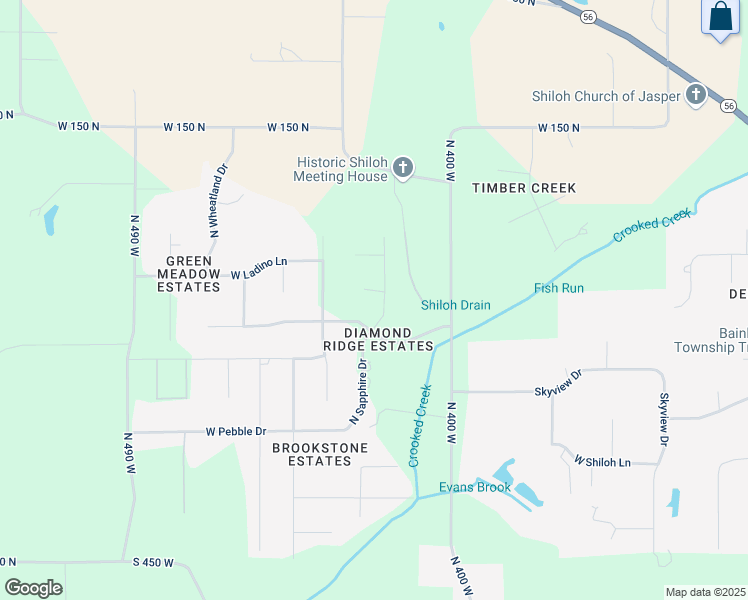 map of restaurants, bars, coffee shops, grocery stores, and more near 4301-4339 Brescher Drive in Jasper