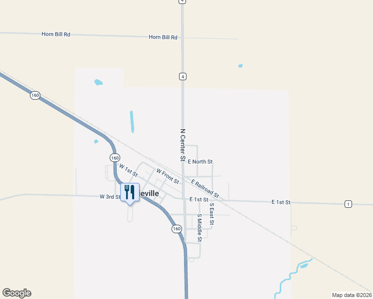map of restaurants, bars, coffee shops, grocery stores, and more near 71 East North Street in Addieville