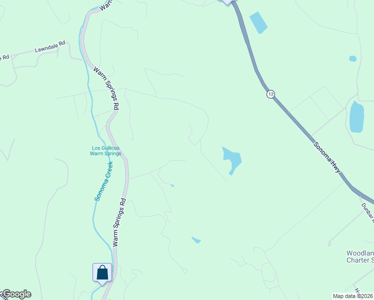 map of restaurants, bars, coffee shops, grocery stores, and more near 10601 Slattery Road in Glen Ellen