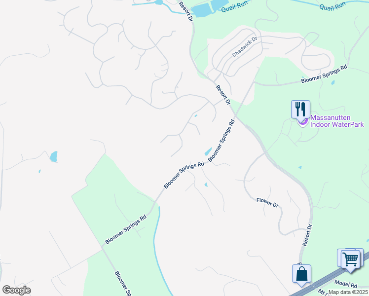 map of restaurants, bars, coffee shops, grocery stores, and more near 159 Powell Place in McGaheysville