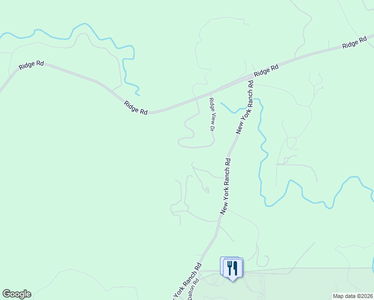 map of restaurants, bars, coffee shops, grocery stores, and more near 13020 Ridge View Drive in Sutter Creek