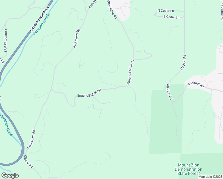 map of restaurants, bars, coffee shops, grocery stores, and more near 12970 Spagnoli Mine Road in Pine Grove