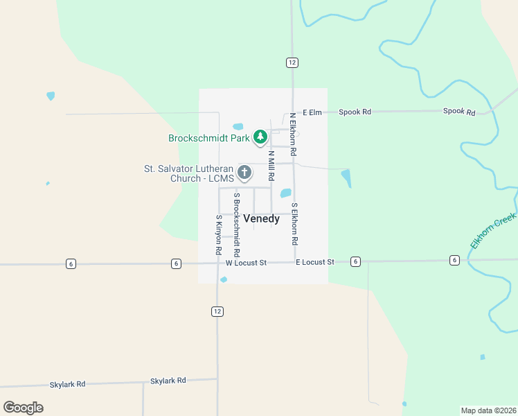 map of restaurants, bars, coffee shops, grocery stores, and more near in Venedy