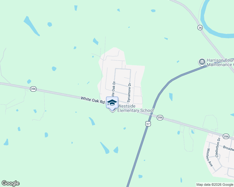 map of restaurants, bars, coffee shops, grocery stores, and more near 89 Raintree Drive in Cynthiana