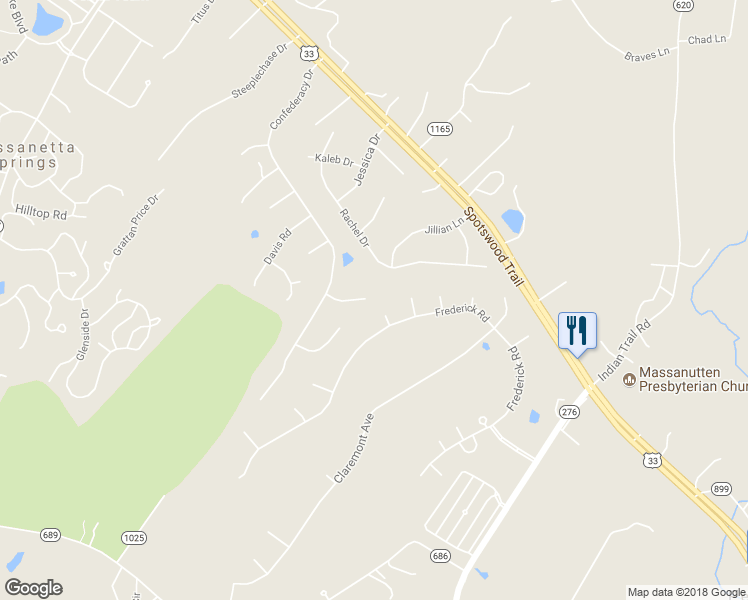 map of restaurants, bars, coffee shops, grocery stores, and more near 3999 Cavalry Lane in Penn Laird