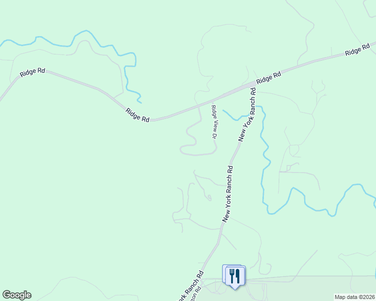 map of restaurants, bars, coffee shops, grocery stores, and more near 13020 Ridge View Drive in Sutter Creek