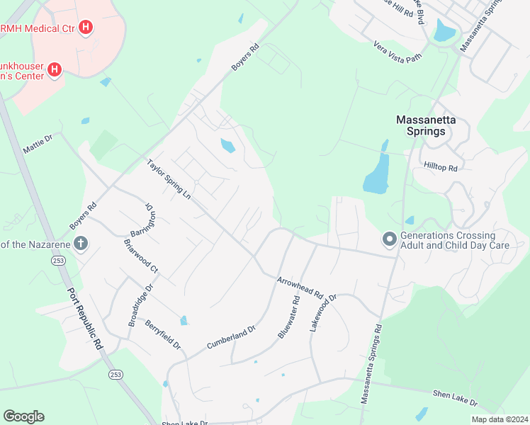 map of restaurants, bars, coffee shops, grocery stores, and more near 3417 Taylor Spring Lane in Harrisonburg