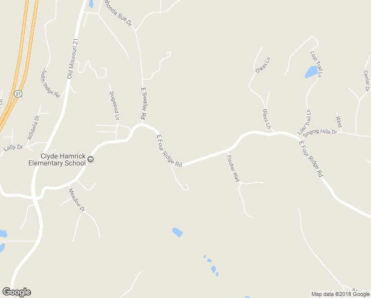 map of restaurants, bars, coffee shops, grocery stores, and more near 4201 East Four Ridge Road in Imperial