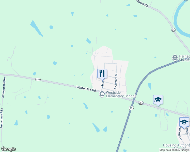 map of restaurants, bars, coffee shops, grocery stores, and more near 211 Raintree Drive in Cynthiana