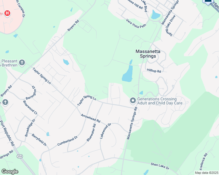map of restaurants, bars, coffee shops, grocery stores, and more near 1110 Bluemoon Drive in Harrisonburg