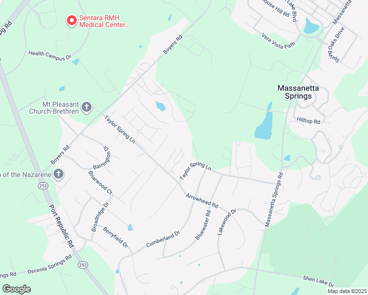 map of restaurants, bars, coffee shops, grocery stores, and more near 1359 Taylor Grove Lane in Harrisonburg