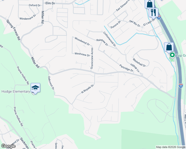 map of restaurants, bars, coffee shops, grocery stores, and more near 1911 White Haven Drive in Imperial