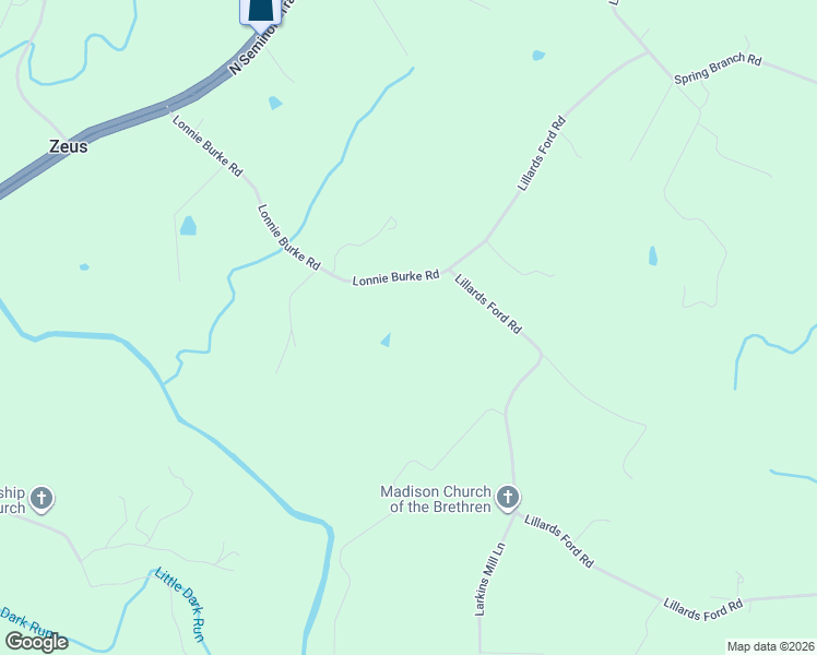 map of restaurants, bars, coffee shops, grocery stores, and more near 211 Lonnie Burke Road in Madison