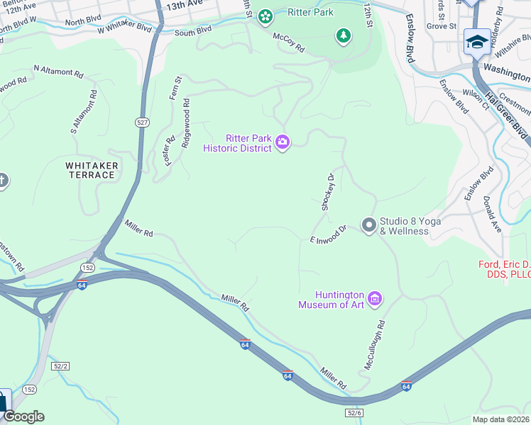 map of restaurants, bars, coffee shops, grocery stores, and more near 546 North Inwood Drive in Huntington
