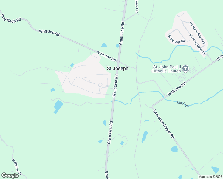 map of restaurants, bars, coffee shops, grocery stores, and more near 6922 Grant Line Road in Sellersburg