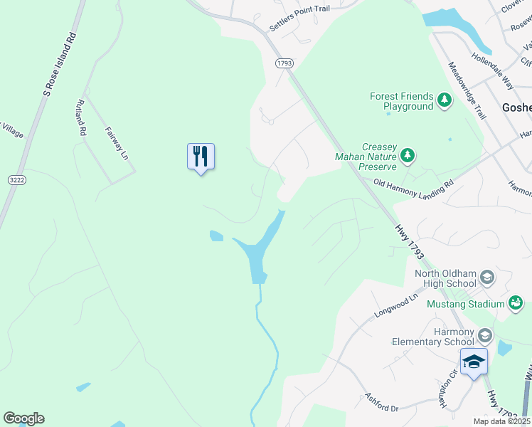 map of restaurants, bars, coffee shops, grocery stores, and more near 13109 Reading Road in Goshen