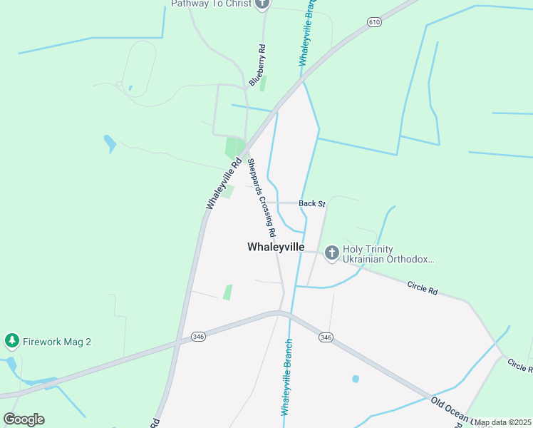 map of restaurants, bars, coffee shops, grocery stores, and more near 11646 Sheppards Crossing Road in Whaleyville