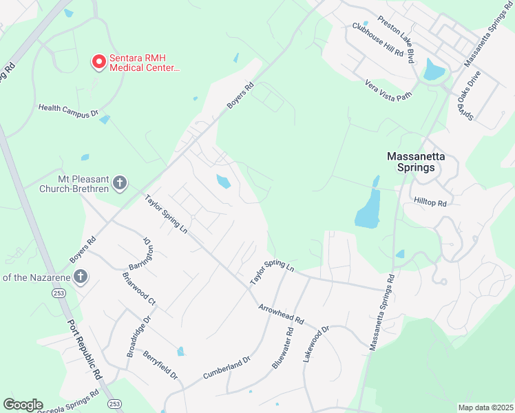map of restaurants, bars, coffee shops, grocery stores, and more near 3417 Taylor Spring Lane in Harrisonburg