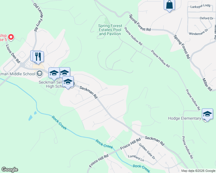 map of restaurants, bars, coffee shops, grocery stores, and more near 181 Pheasant Court in Imperial