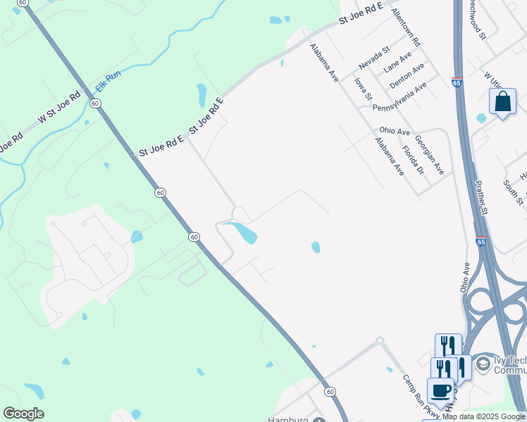 map of restaurants, bars, coffee shops, grocery stores, and more near in Sellersburg