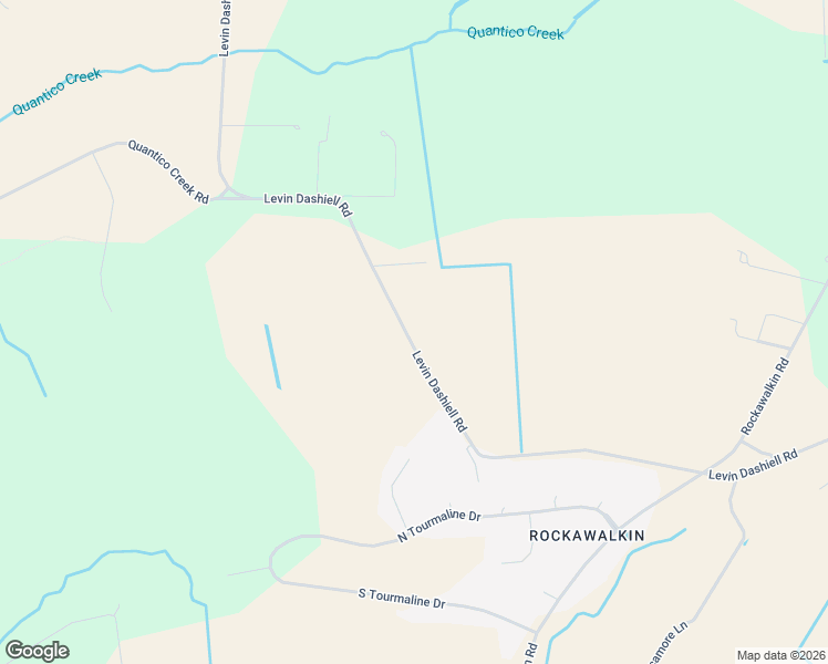 map of restaurants, bars, coffee shops, grocery stores, and more near 7449 Levin Dashiell Road in Hebron