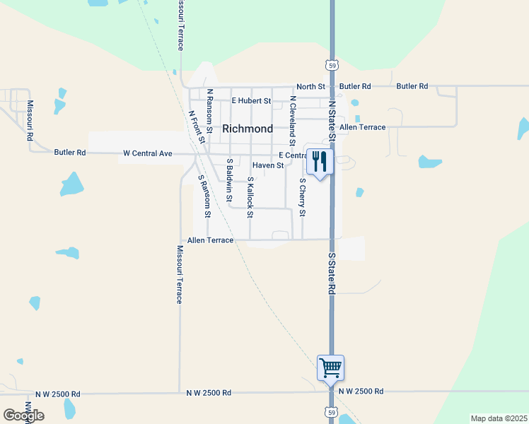 map of restaurants, bars, coffee shops, grocery stores, and more near 311 East Minnie Street in Richmond