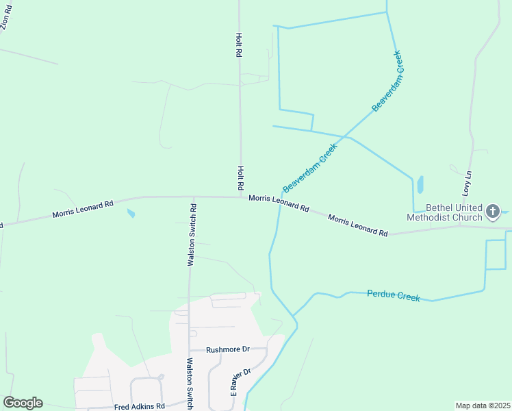 map of restaurants, bars, coffee shops, grocery stores, and more near 32029 Morris Leonard Road in Parsonsburg