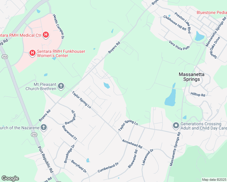 map of restaurants, bars, coffee shops, grocery stores, and more near 3065 Cullison Court in Harrisonburg