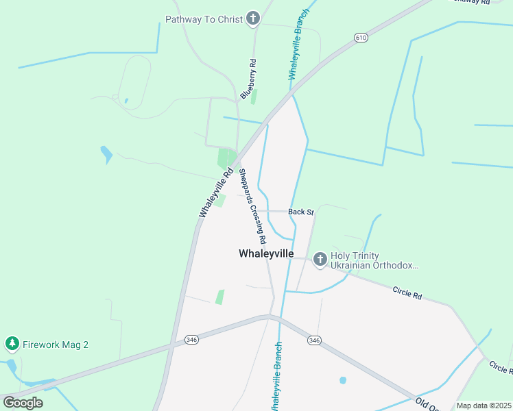 map of restaurants, bars, coffee shops, grocery stores, and more near 11646 Sheppards Crossing Road in Whaleyville