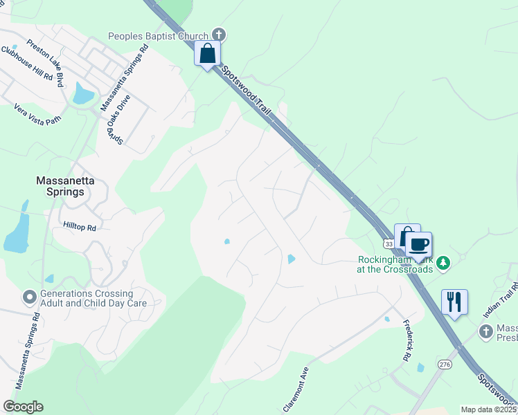 map of restaurants, bars, coffee shops, grocery stores, and more near 320 Confederacy Drive in Penn Laird
