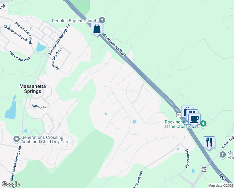 map of restaurants, bars, coffee shops, grocery stores, and more near 320 Confederacy Drive in Penn Laird