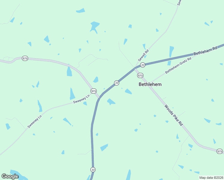 map of restaurants, bars, coffee shops, grocery stores, and more near 3025-3833 Bethlehem Road in Pleasureville