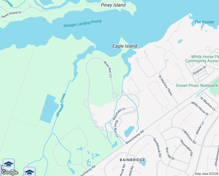 map of restaurants, bars, coffee shops, grocery stores, and more near 12540 River Run Lane in Berlin