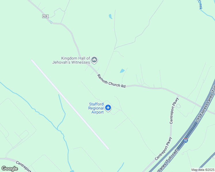 map of restaurants, bars, coffee shops, grocery stores, and more near 992 Ramoth Church Road in Fredericksburg