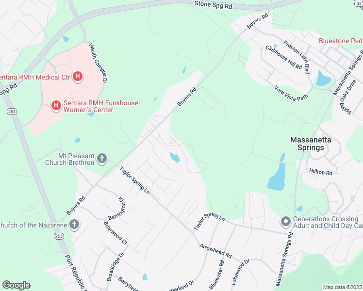 map of restaurants, bars, coffee shops, grocery stores, and more near 2985 Cullison Court in Harrisonburg
