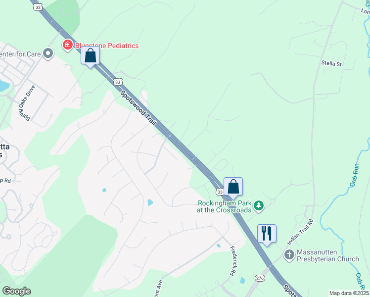 map of restaurants, bars, coffee shops, grocery stores, and more near 51 Robin Road in Penn Laird