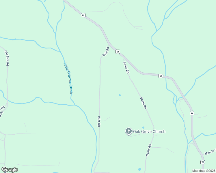 map of restaurants, bars, coffee shops, grocery stores, and more near 19763 Inlet Road in Versailles